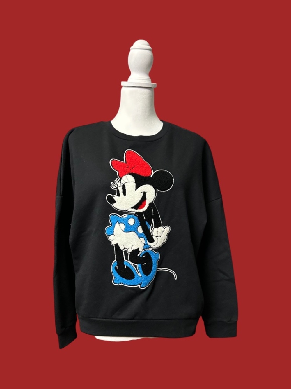 Disney Embroidered Minnie Mouse Sweatshirt